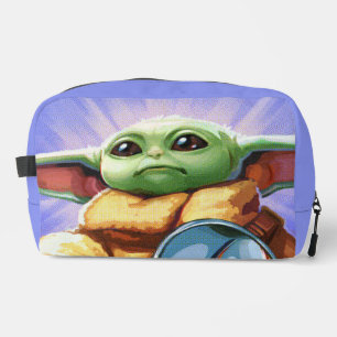 Vintage Bounty Hunter Grogu Illustration Dopp Kit