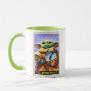Vintage Bounty Hunter Grogu Illustration Mug