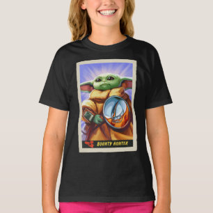 Vintage Bounty Hunter Grogu Illustration T-Shirt