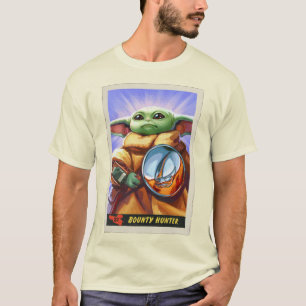 Vintage Bounty Hunter Grogu Illustration T-Shirt