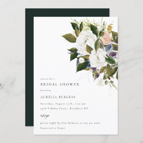 Vintage Bouquet Floral Bridal Shower Invitation