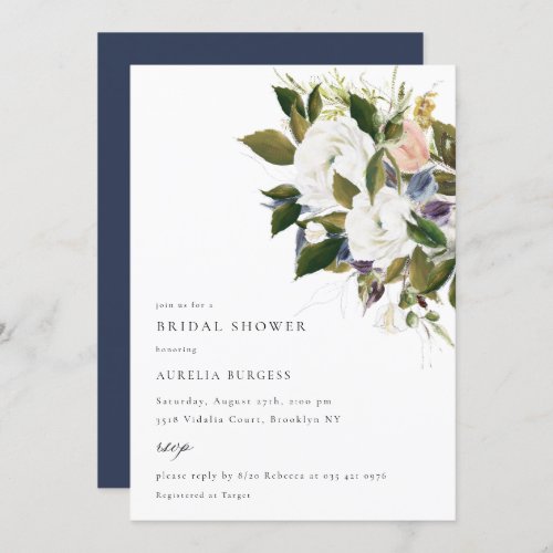 Vintage Bouquet Floral Bridal Shower Invitation