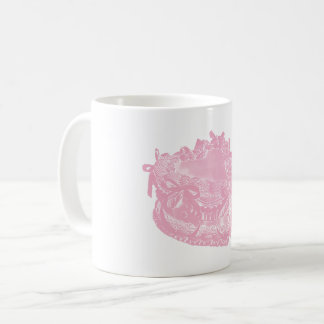 Vintage bow cake mug