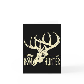 Vintage Bow Hunter American Deer Hunting Archery  Card