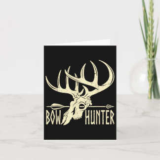 Vintage Bow Hunter American Deer Hunting Archery Card