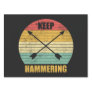 Vintage Bow Hunting - Keep Hammering Archery Sign