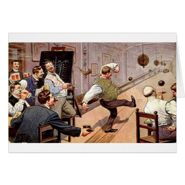 Vintage Bowling Buddies, Cards (Front Horizontal)