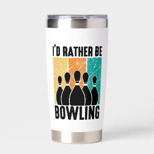 Vintage Bowling Pins Graphic Insulated Tumbler