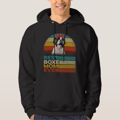 Vintage Boxer Dog Animals Lover Pet Owner Hoodie