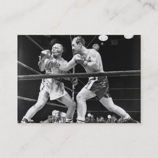 Customizable Vintage Boxing Business Cards