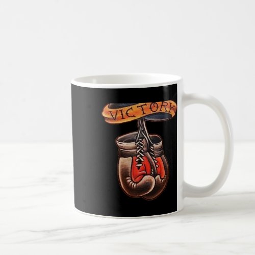 Vintage Boxing Gloves Old School Tattoo Art Design Coffee Mug