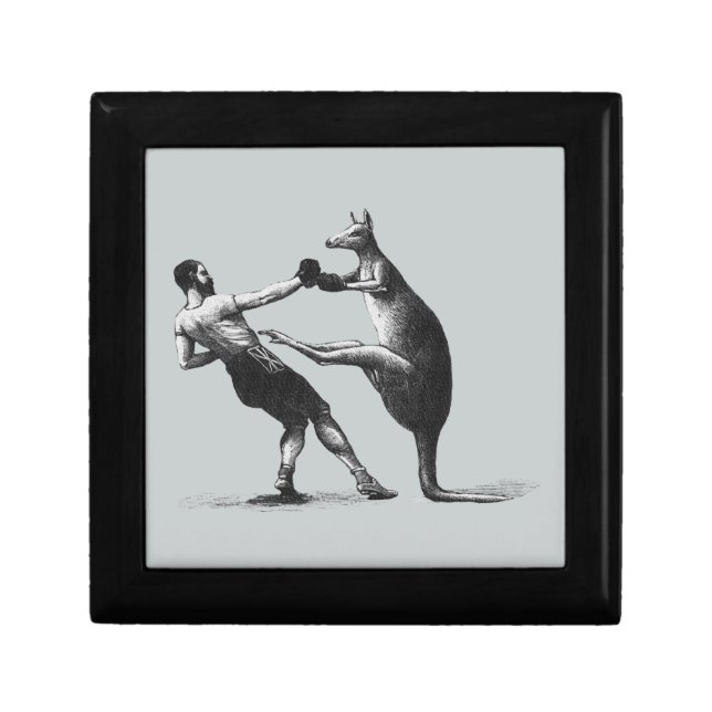 Vintage Boxing kangaroo Gift Box (Front)