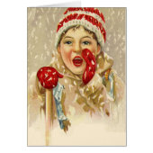 vintage boy in the snow (Front)