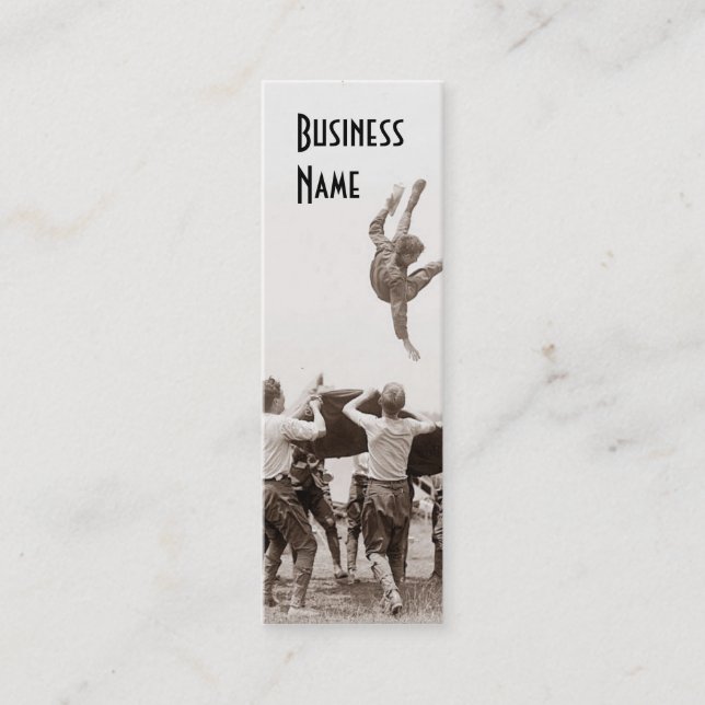 Vintage Boy Scouts Toss Bookmark Business Cards (Front)