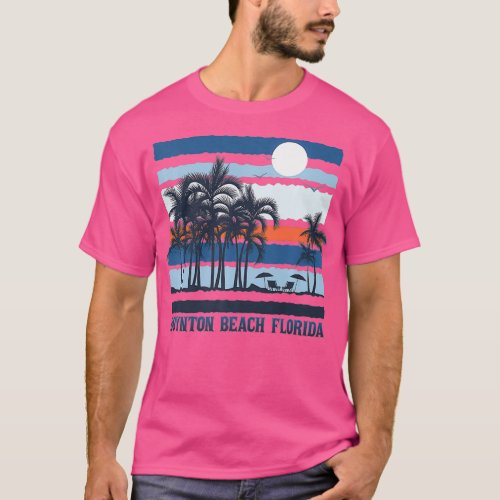 Vintage Boynton Beach Florida Summer 70s 80s Beach T_Shirt