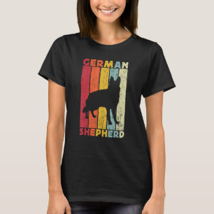 Vintage Boys German Shepherd For Men Kids Retro GS T-Shirt