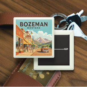 Vintage Bozeman Montana Button