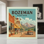 Vintage Bozeman Montana Ceramic Tile