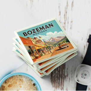 Vintage Bozeman Montana Magnet