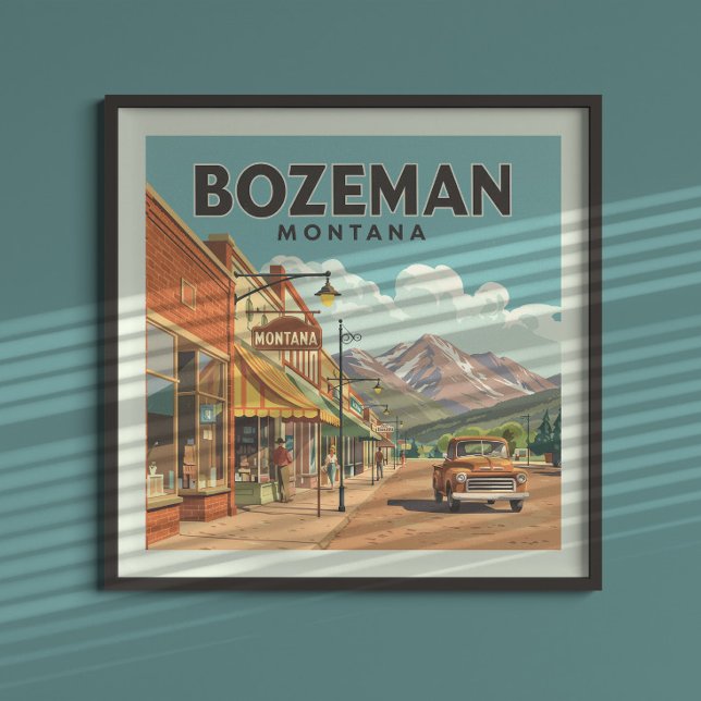 Vintage Bozeman Montana Poster (Creator Uploaded)