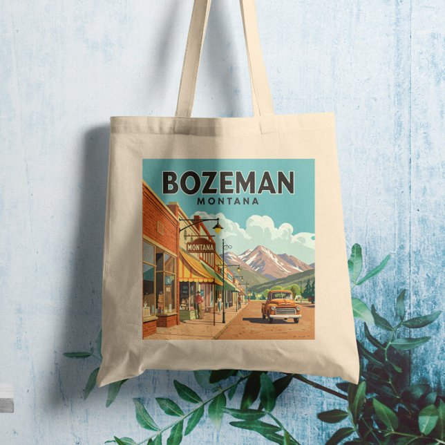Vintage Bozeman Montana Tote Bag (Creator Uploaded)