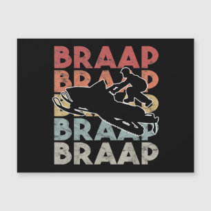 Vintage Braap Snowmobile T-Shirt I Retro Snow Sled