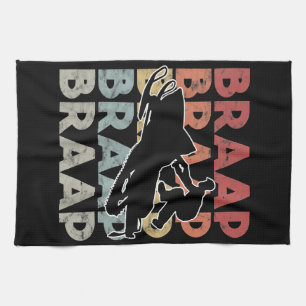 Vintage Braap Snowmobile T-Shirt I Retro Snow Sled Kitchen Towel