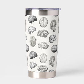 Vintage Brain Anatomy Biology Illustrations Insulated Tumbler
