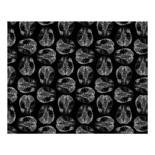 Black And White Brain Art Wall Decor Zazzle