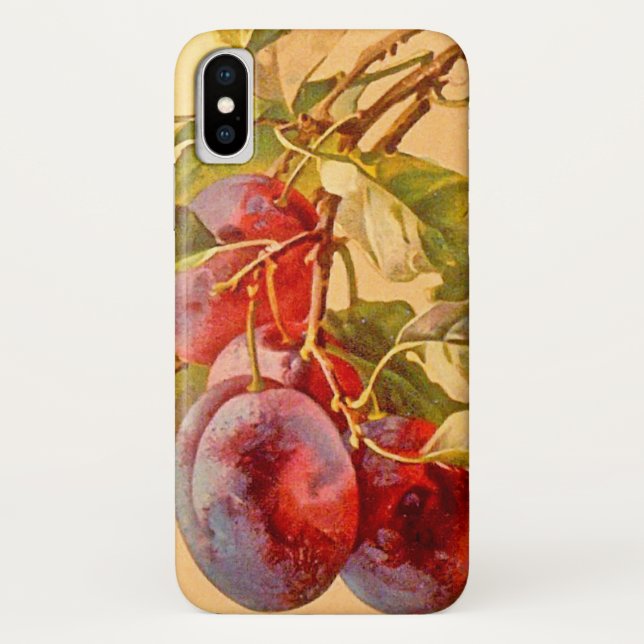 Vintage Branch with Plums Case-Mate iPhone Case (Back)