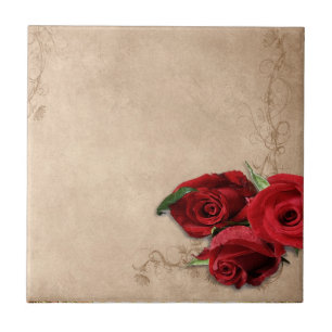 Vintage Brandy Rose Tile