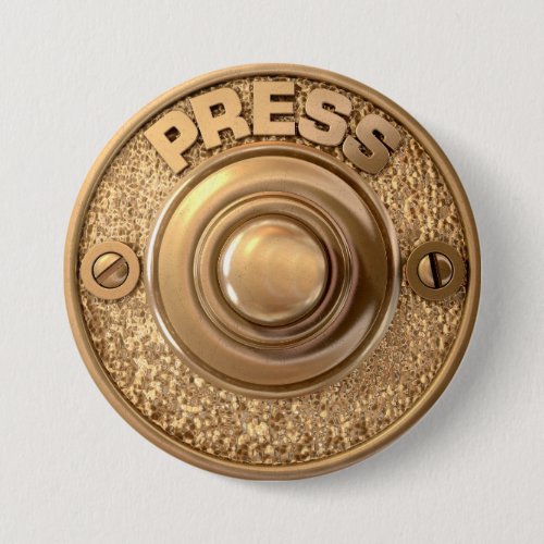 Vintage Brass Doorbell Button