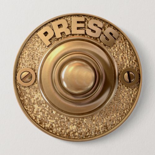 Vintage Brass Doorbell Button