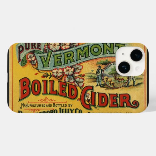 Vintage Brattleboro Jelly Boiled Cider Vermont Case_Mate iPhone 14 Case