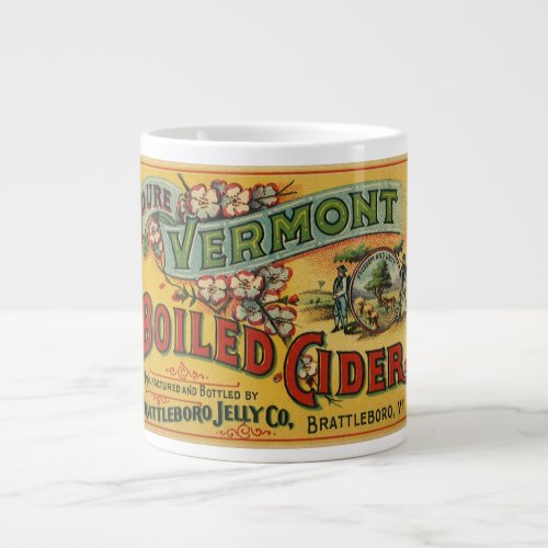 Vintage Brattleboro Jelly Boiled Cider Vermont Giant Coffee Mug