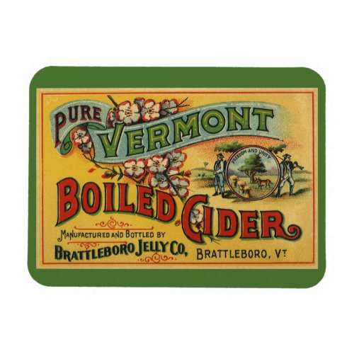 Vintage Brattleboro Jelly Boiled Cider Vermont Magnet