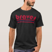 Vintage Braves Retro Three Stripe Weathered Shirt T-Shirt