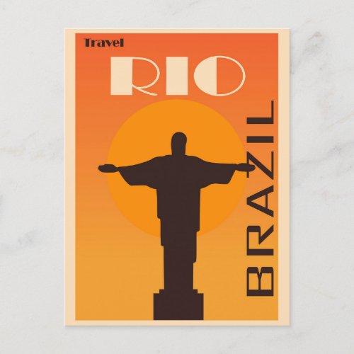 Vintage Brazil Rio de Janeiro Travel Postcard