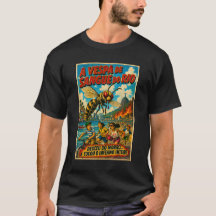 Vintage Brazil Wasp Retro Monster Art