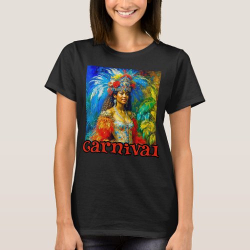 Vintage Brazilian Carnival Dancer T_Shirt