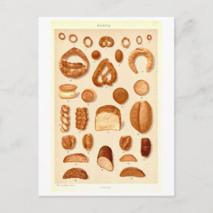 Vintage Breads of Russia Postcard