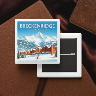 Vintage Breckenridge Colorado Button