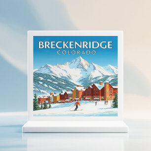 Vintage Breckenridge Colorado Ceramic Tile