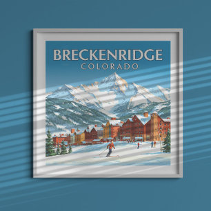 Vintage Breckenridge Colorado Poster
