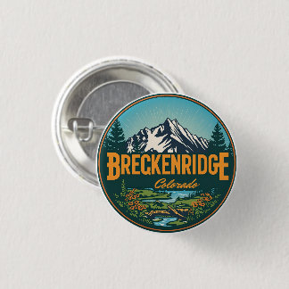 Vintage Breckenridge colorado Rocky Mountain Button