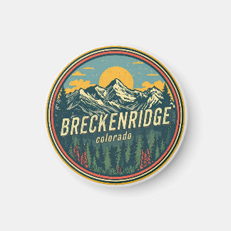 Vintage Breckenridge colorado Rocky Mountain Magnet