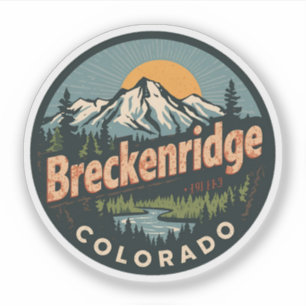 Vintage Breckenridge colorado Rocky Mountain Sticker