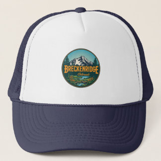 Vintage Breckenridge colorado Rocky Mountain Trucker Hat