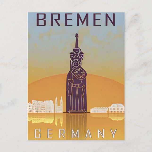 vintage bremen Brême Germany Travel allemagne Postcard (Front)