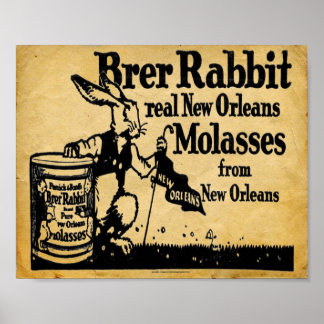 Vintage Brer Rabbit Molasses New Orleans Print